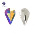 YANRUO 5A кристально чистый капелькой слезинкой, для ногтевого дизайна с плоской задней частью Стразы без горячей фиксации микро 3D Стразы для ногтей ювелирные изделия Стразы s украшения