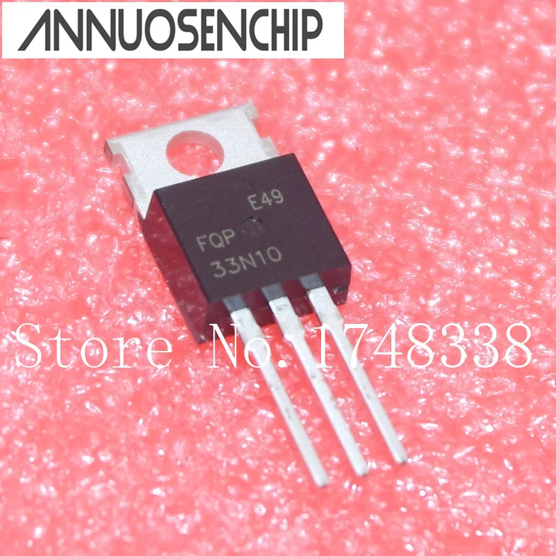 

50PCS/LOT FQP33N10 33N10 TO-220 NEW ORIGINAL