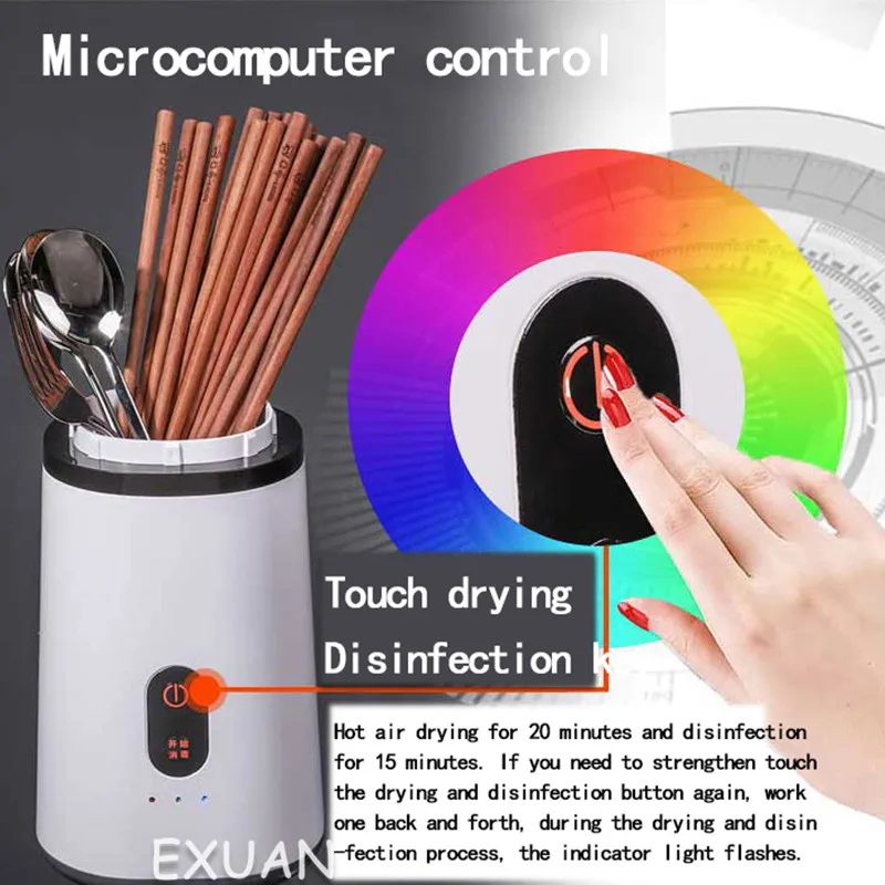 

Smart home small automatic chopsticks disinfection machine with drying chopsticks tube sterilizer kitchen appliances mini