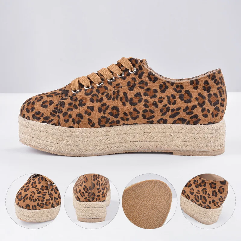 Женские кроссовки Эспадрильи на платформе Удобная обувь плоской подошве Chaussures