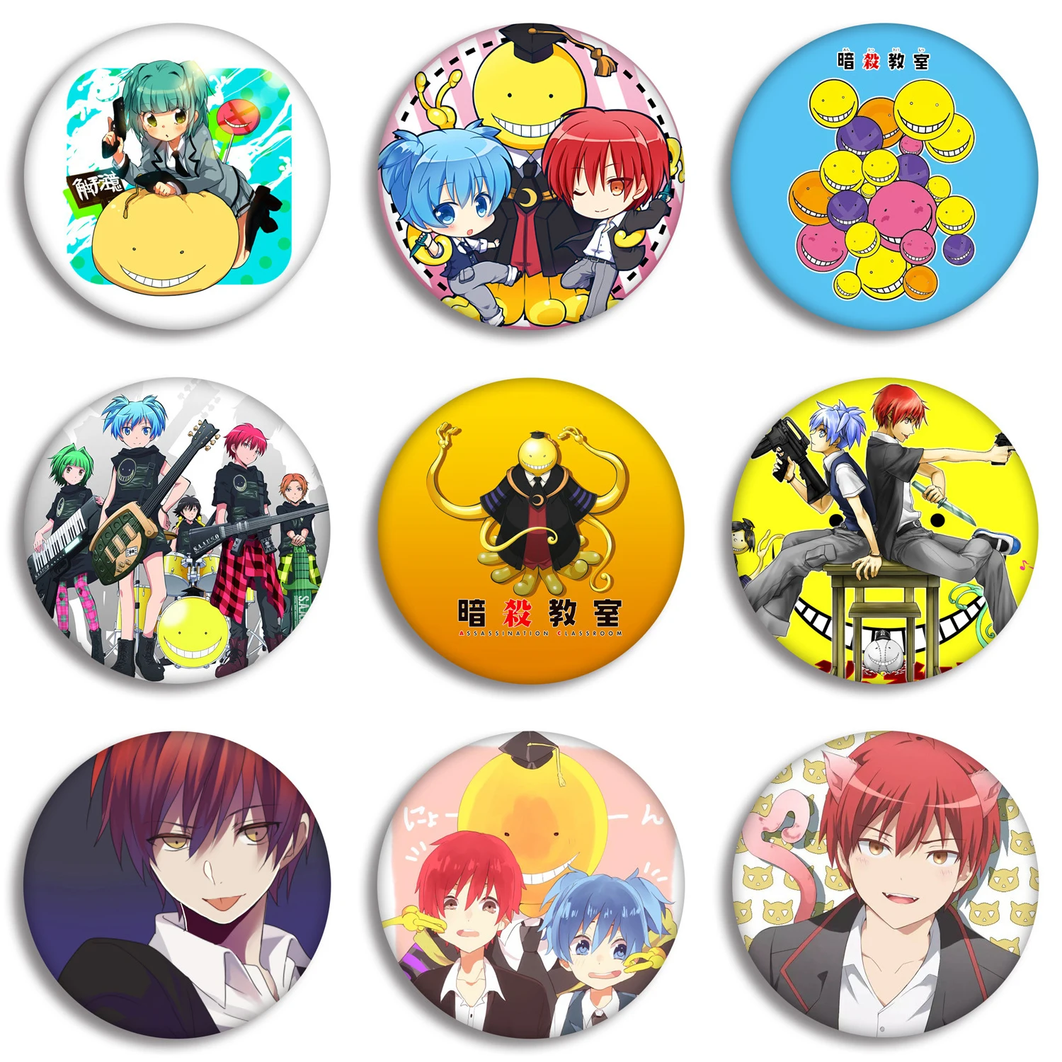 

Значки из аниме "класс убийц", 58 мм