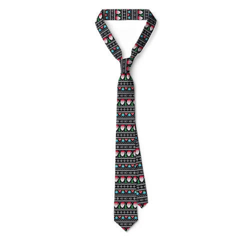 Новый галстук из полиэстера шириной 8 см, подарок на Рождество и вечеринку, галстук с 3D принтом Санта-Лоси, мужской и женский галстук, повседневные аксессуары для рубашек на каждый день и свадьбу