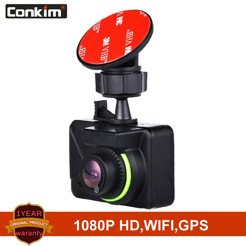 Conkim Мини Автомобильный видеорегистратор GPS WIFI Dashcam Full HD 1080P автомобильные камеры 1