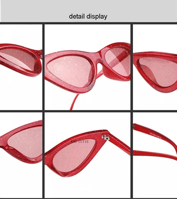 Классические хрустальные солнцезащитные очки кошачий глаз для женщин и мужчин