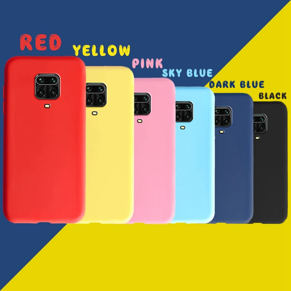 Чехол для Xiaomi Redmi note 9S 9 S Note Pro простой силиконовый чехол чехлы Max - купить по