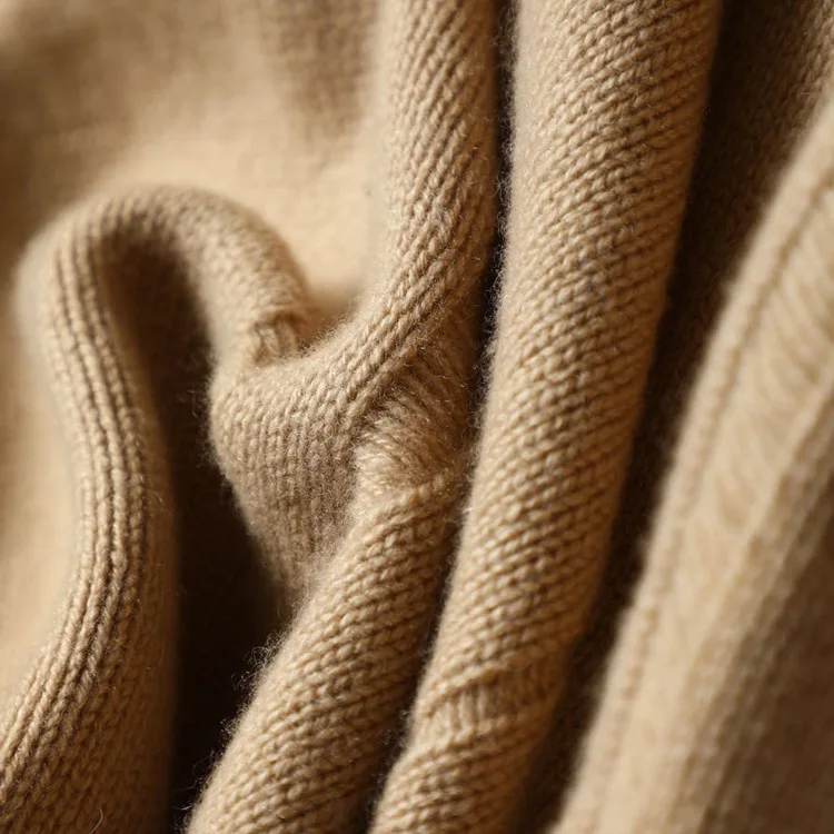 

KMS O-neck cashmere sweater pure cashmere sweater mid-length loose pullover hollow bottoming shirt Women