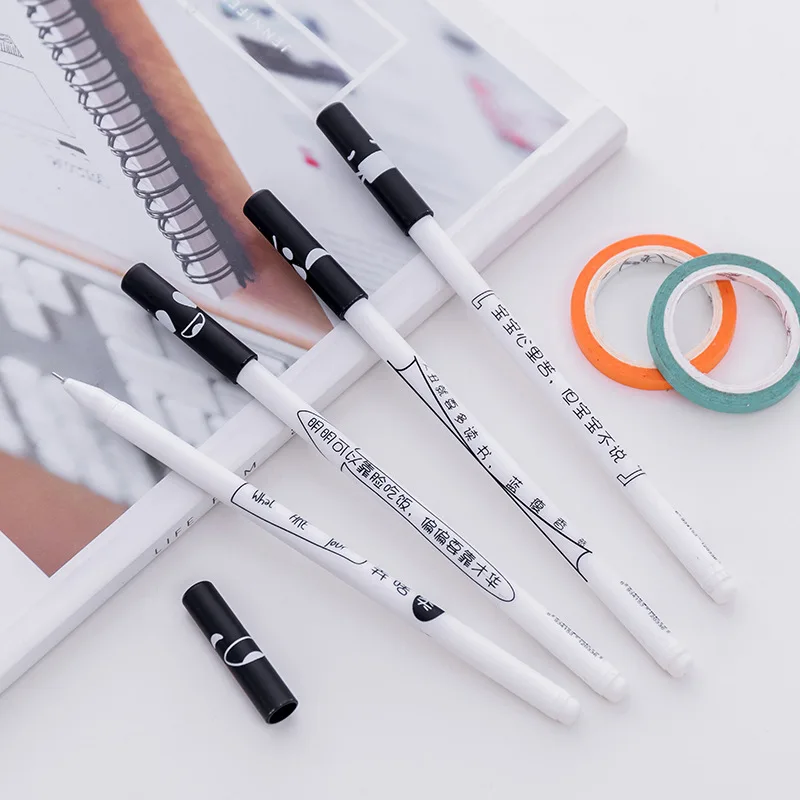 24 шт. гелевые ручки с текстом 0 5 мм | Канцтовары для офиса и дома