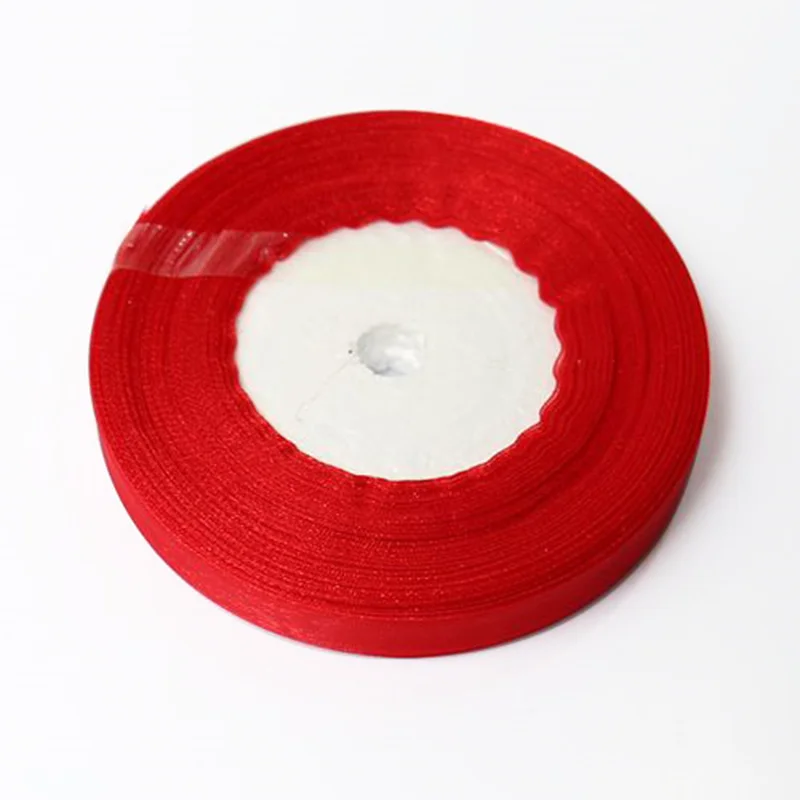 50 ярдов/рулон декоративные шелковые ленты 12 мм | Дом и сад