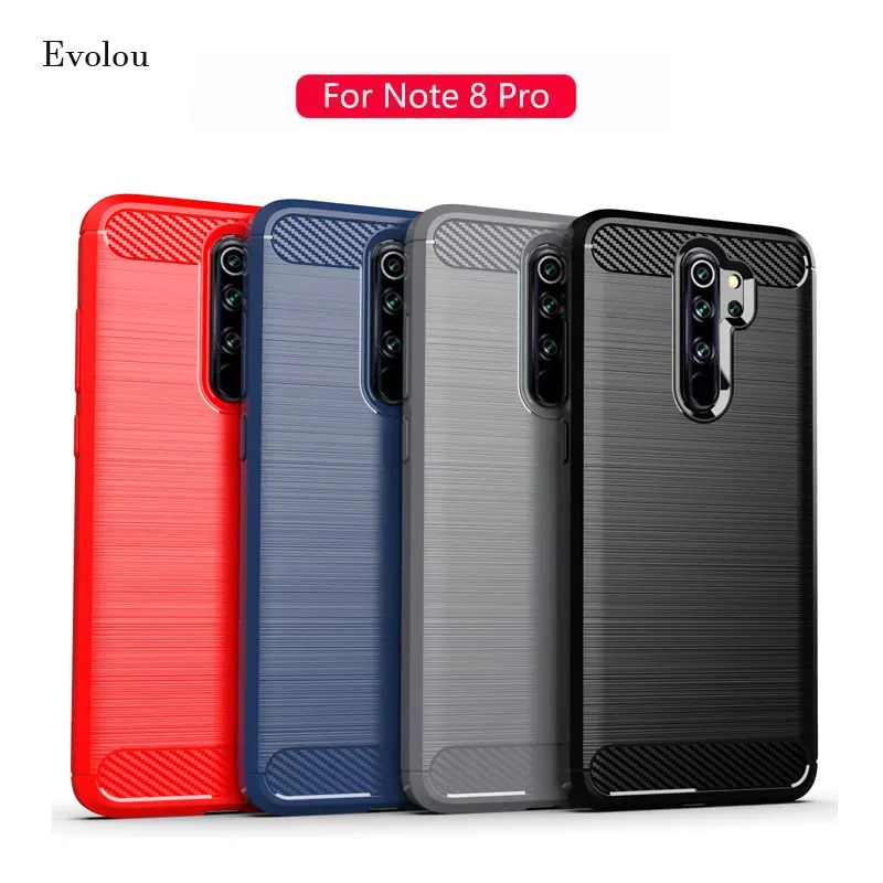 Чехол для xiaomi Redmi 8A S2 Note 8 мягкий силиконовый чехол бампер из матового углеродного