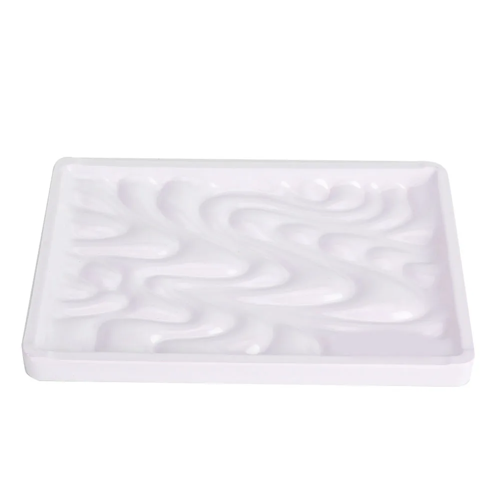 Палитра красок волнистые искусственные керамические квадратные акварельные