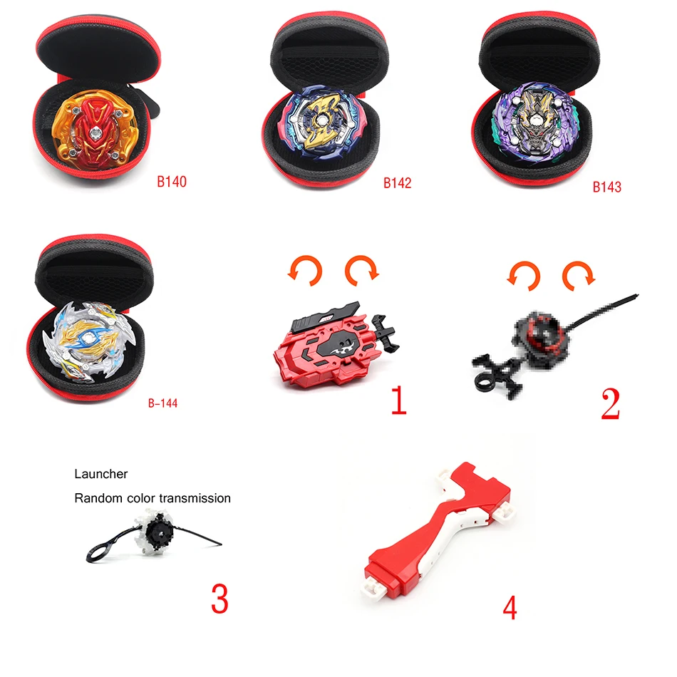 40 стилей Beyblade Burst B133, B134, 135, B139. Новые игрушки сумка для гироскопа с пусковым устройством металлические верхние лезвия детская игрушка