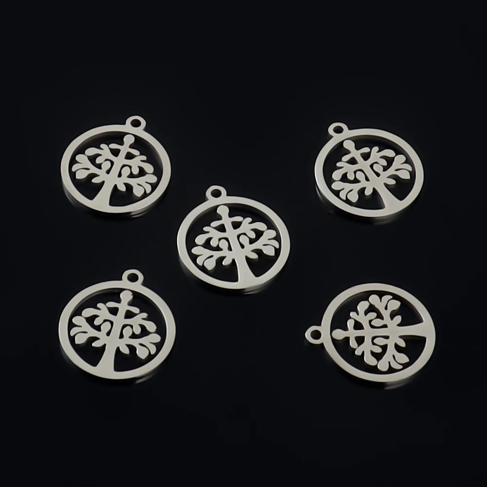 Semitree 10 шт./лот ожерелье из нержавеющей стали с подвеской в виде Древа Жизни