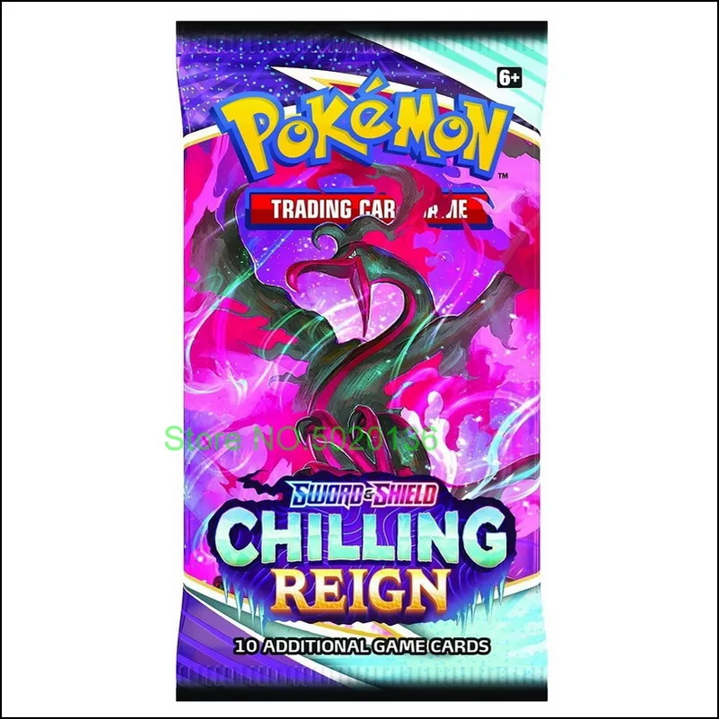 324pcs Carte Pokemon Sword And Shield Chilling Reign Cards Booster Box Collection Gift Pokmon For Children | Игрушки и хобби