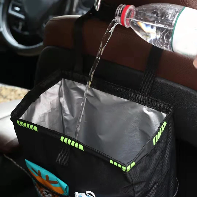 New Hot Foldable Hanging Car Garbage Bag Portable Waterproof Trash Can Multifunctional Large Capacity Storage | Автомобили и