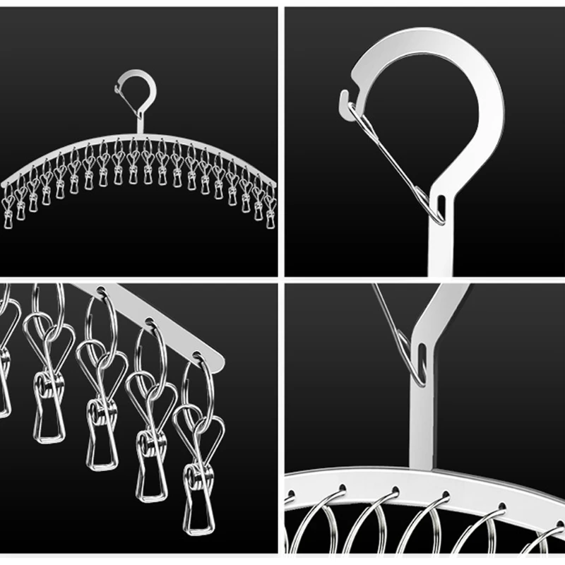 Вешалка для белья из нержавеющей стали 20 зажимов | Дом и сад