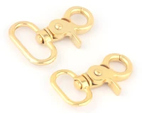 2025mm gold swivel dog hook clasps clawlobster lanyard key ring clasp purse hardware bag handbag strap webbing clip
