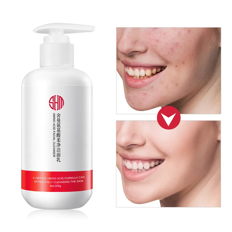 Аминокислотное очищающее средство для лица 200 мл против старения глубокое