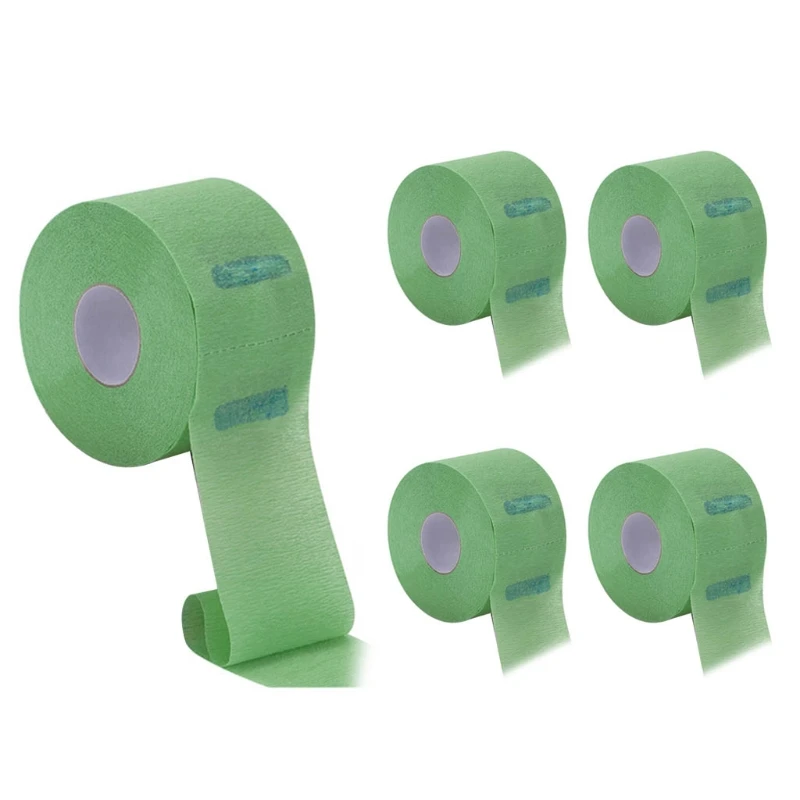 5 рулонов одноразовая бумага для парикмахерских вырез полоски 500 полосками