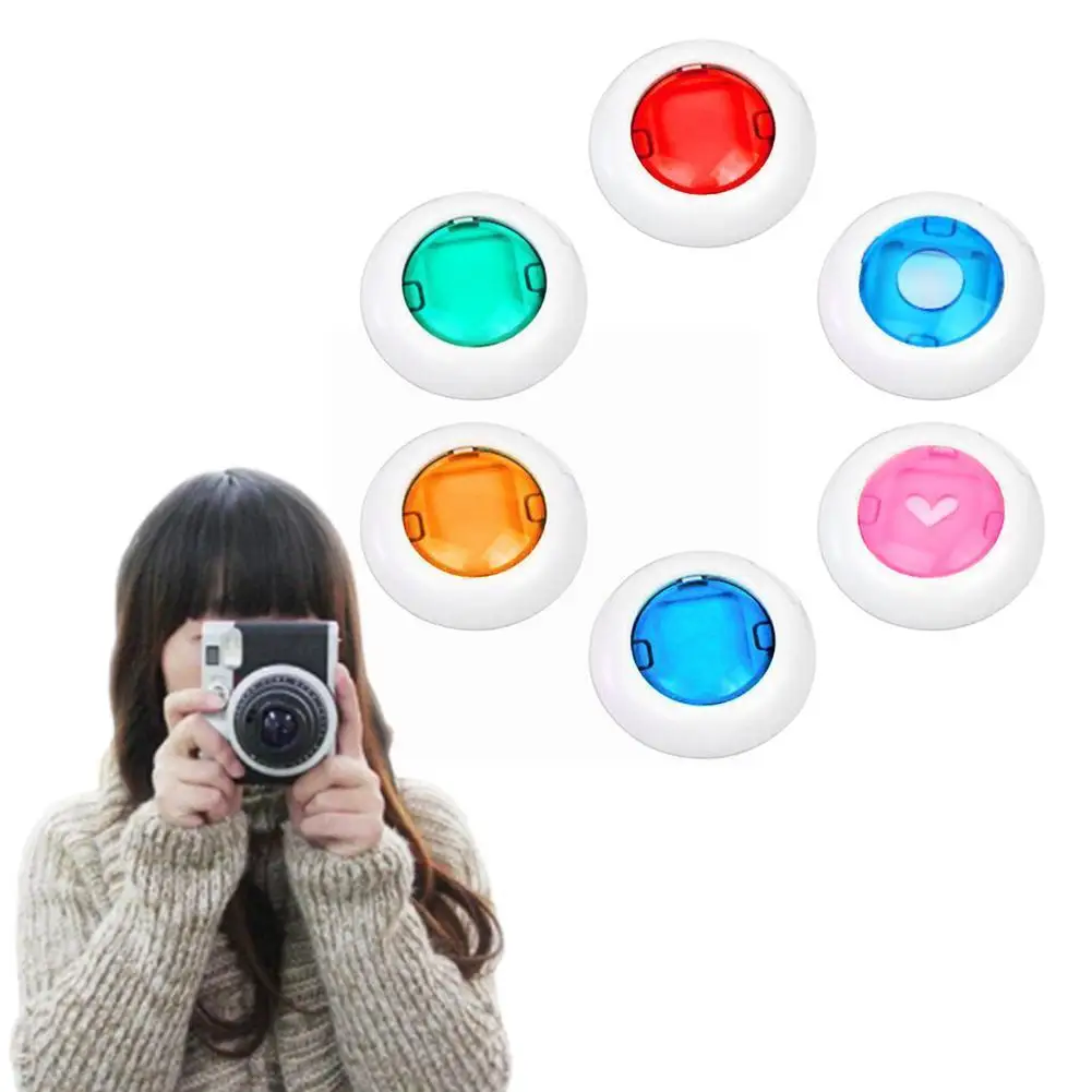 

4/6PCS Colorful Camcorder Close-up Colored Lens For Polaroid 8 Instant Instax 8 Cameras 7 s KT Fujifilm + Film Mini D0K1