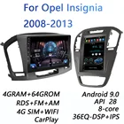 Автомобильный радиоприемник, мультимедийный видеоплеер, 2 din, 4G + 64G DSP, Android 9,0, сетевой, для Opel Insignia 08-13 Regal 2009-2013, экран Tesla