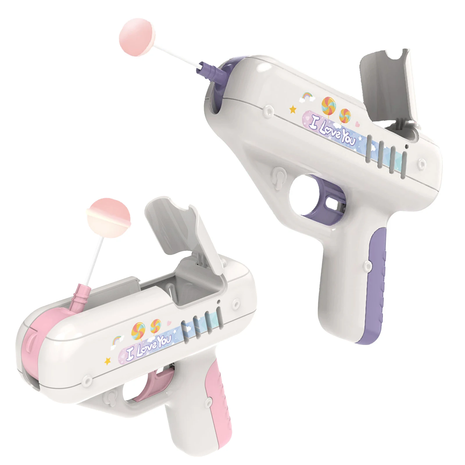 

Sweet Candy Lollipop Funny Toy Candy Gun Love Surprise Toys for Boyfriend Girlfriend Sugar Lolly Light Toy ChristmasGift For Kid