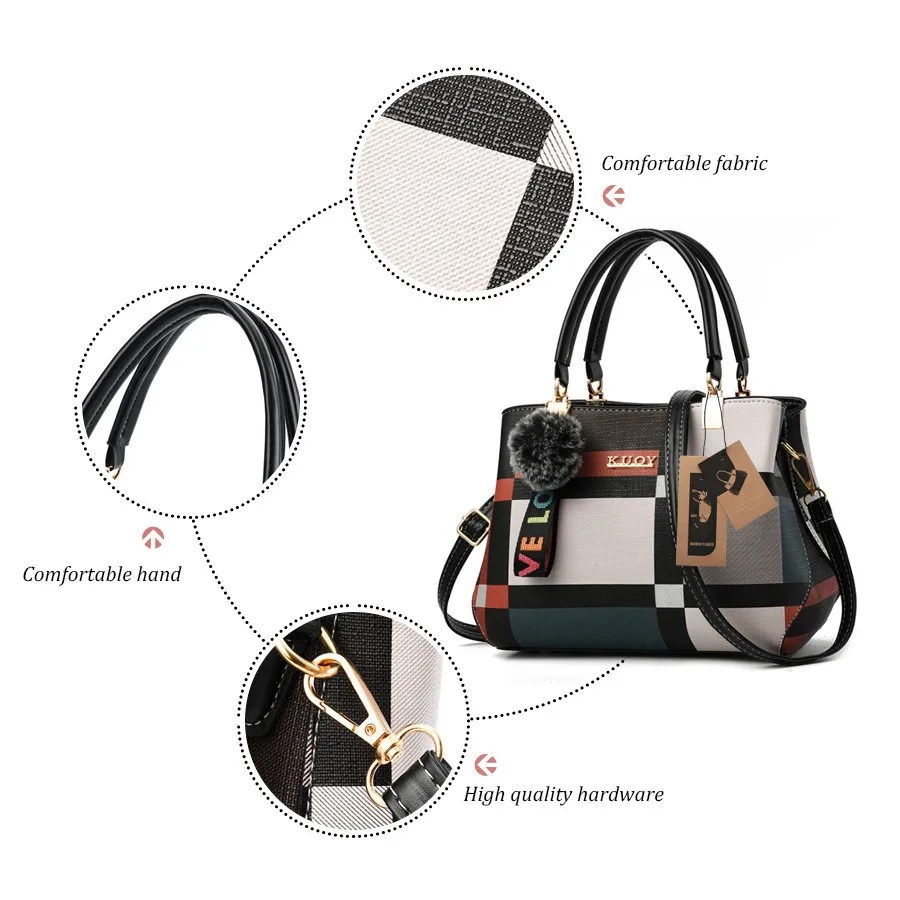 Famous Brand Plaid Casual Ladies Totes Hotsale Party Shopping Work Purse Coin Women Messenger Crossbody Shoulder Handbags Bolsas | Багаж и