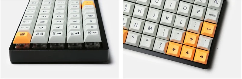 PBT из-за Sub 75-ключ алюминиевые механические мини клавиатура DSA колпачки Pc Gamer logitech игровой Мышь арт Gh60 Xd60 Tada68 Teclado
