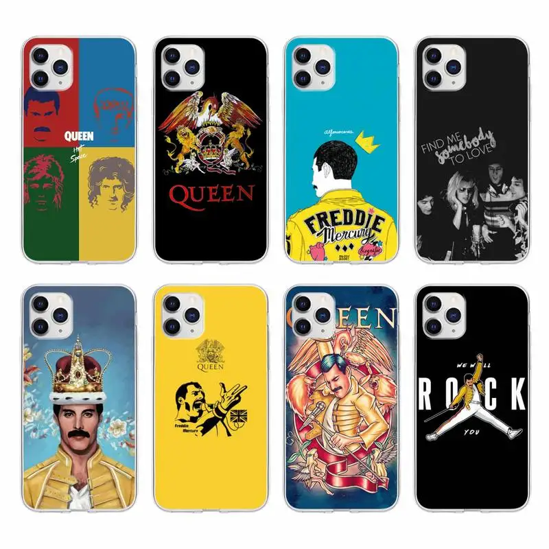 

Freddie Mercury Queen Phone Case For Huawei P30 P20 Pro P40 Mate 20 Lite P Smart Z Y5 Y6 Y7 2019 Transparent Cover