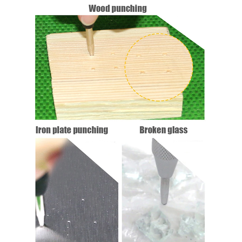 

Automatic Center Pin Punch Spring Loaded Marking Locator Holes Tool Wood Press Dent Marker Drill Bit Hole Puncher Woodwork Tool