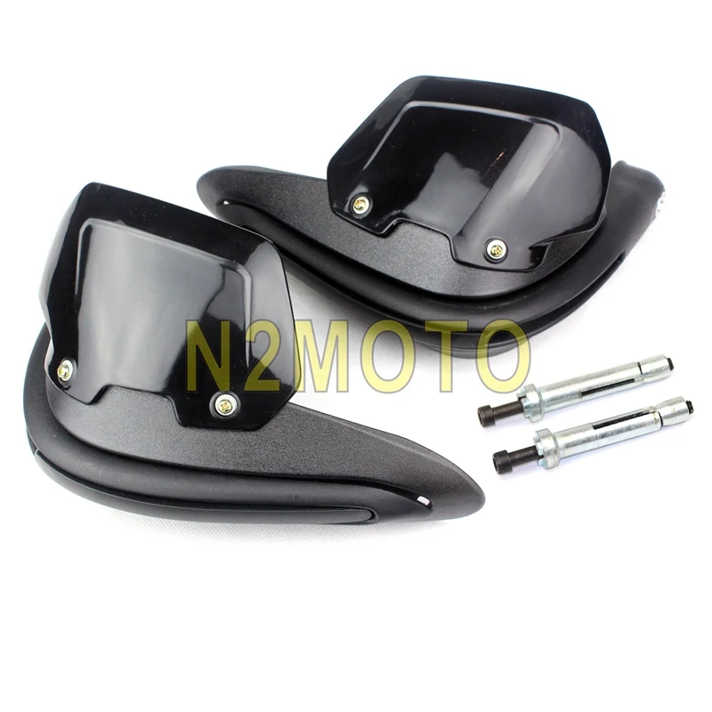 with riser Универсальный мотоцикл Handguard 7/" 22 мм руль защита рук для Honda Yamaha Suzuki внедорожный Байк ATV уличный велосипед - Цвет: with riser