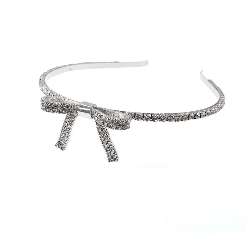 Повязка для волос Rongho в стиле барокко с кристаллами и бантом женщин свадебные