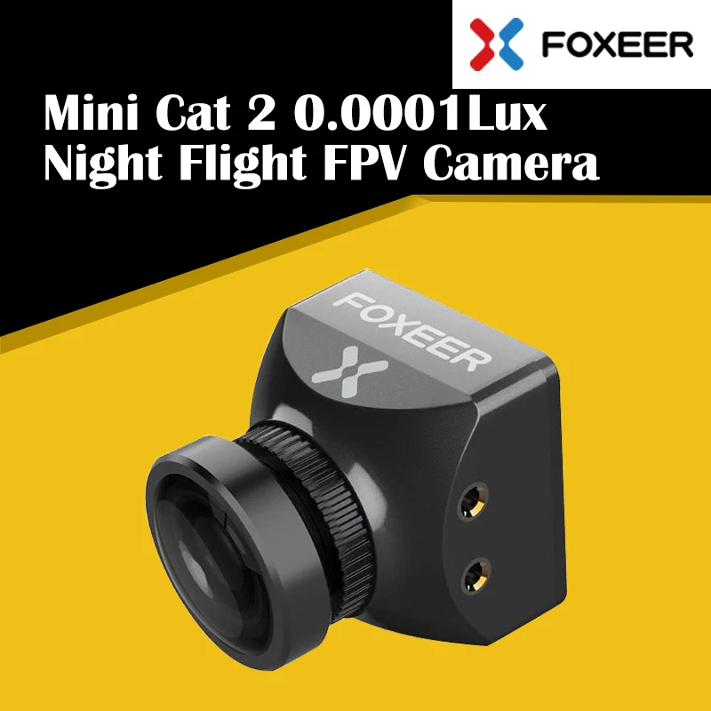 Высококачественная камера Foxeer Mini Cat 2 1200TVL Starlight 0 0001lux FPV с низкой задержкой и