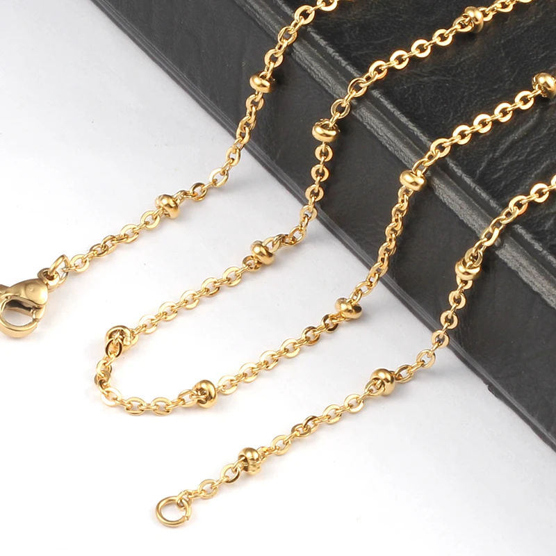 20 '✲'' 2 мм серебро/золото/розовое золото/черный цвет 316 шариковая станция