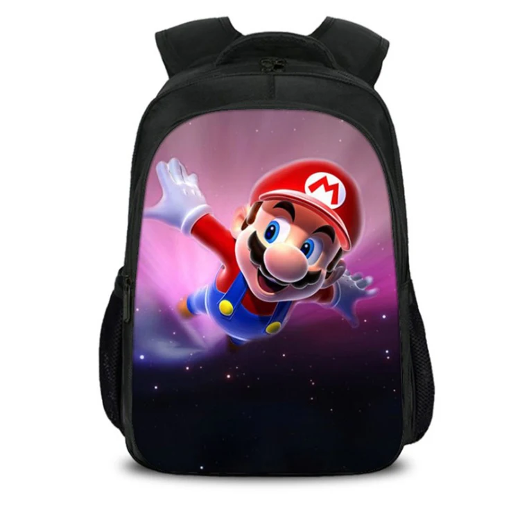 Детский Школьный рюкзак с мультипликационным принтом Супер Марио для мальчиков