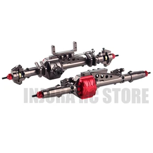 Металлический Радиоуправляемый автомобиль, передняязадняя ось, 110 RC Rock Crawler для осевого Рейфа 90018 90020 90045 RR10 90048 90053 RC части