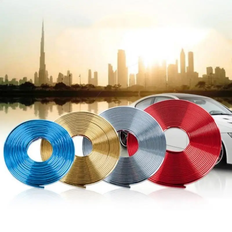 5 м/рулон автомобильные цветные колеса обода протекторы Декор полосы шин