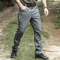elasticity tactical pants men wear resistant multi pockets cargo trousers male special forces combat military cotton mens pants