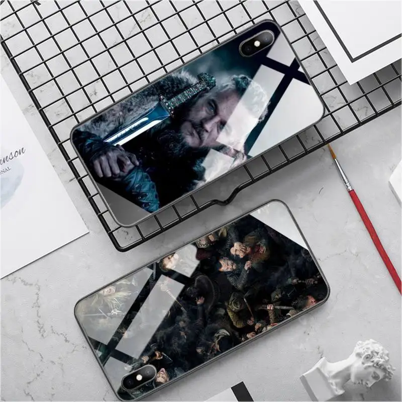 

Ragnar Phone Case Glass For Iphone X XS XR 12 Mini 6s 7 8 PLUS 11 12 Pro Max XR Back Cover Carcasa Funda