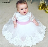 whiteivory newborn infant blessing outfit baby christening dress baptism gown lace appliques baby girl first birthday dress