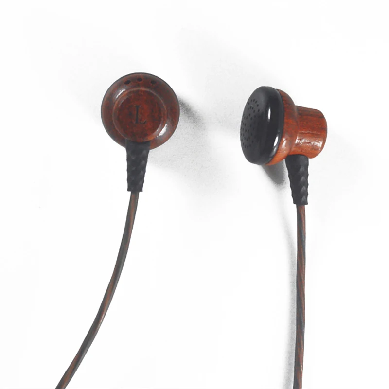 Роскошные деревянные проводной in-Ear стерео Hi-Fi наушники роскошные вкладыши