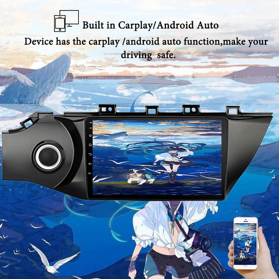 DVD-плеер на Android 10 0 с GPS-навигацией мультимедийный проигрыватель для KIA RIO 4 2016 2017 2018