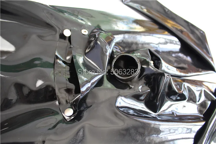 Мужской латексный костюм кошки молния нагрудное кольцо промежность с отверстием