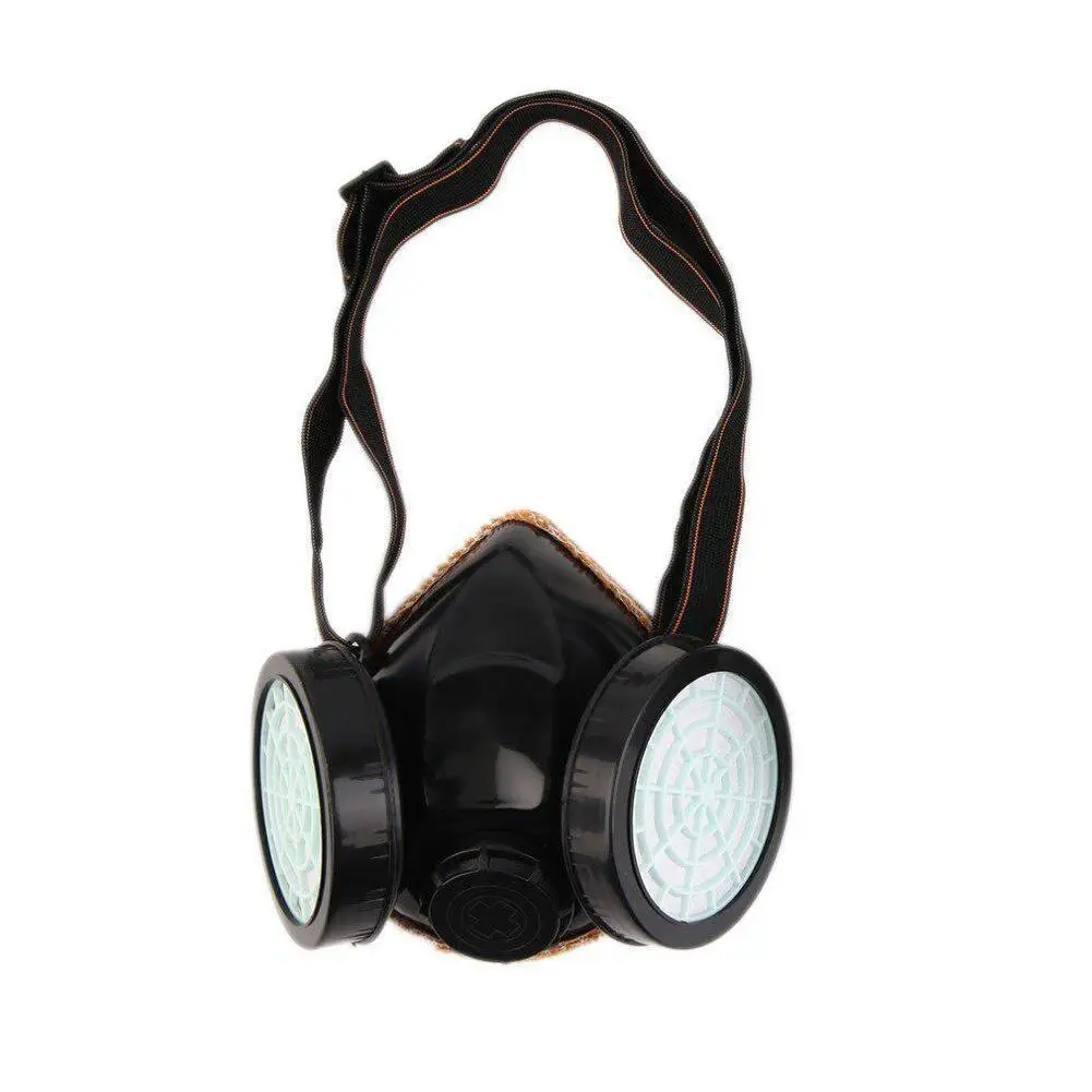 Новая защита двойная противогаз химическая противопыльная респиратор маска для