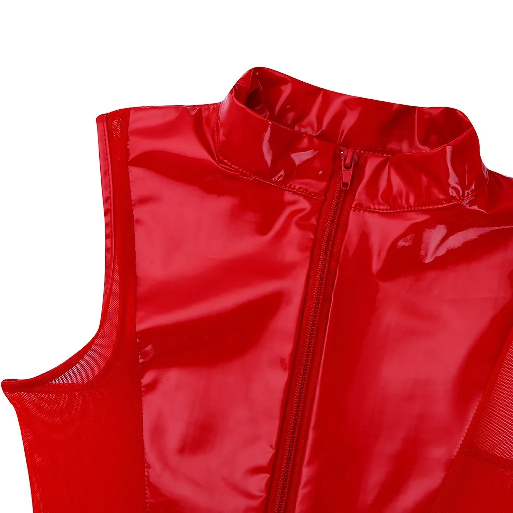 Женское кожаное сексуальное нижнее белье блестящее ночное порно-боди прозрачное