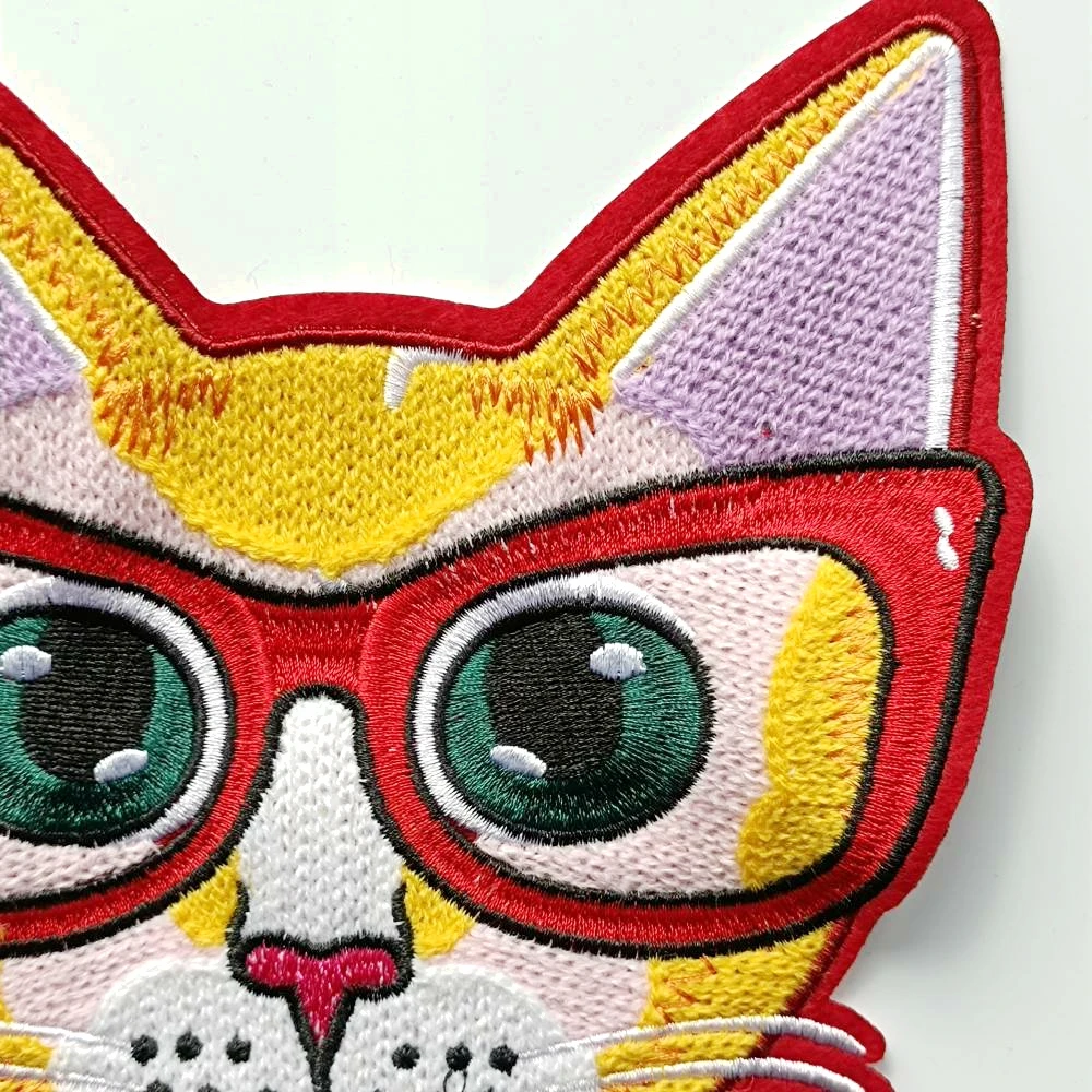 

Apparel large embroidery big cats patch for clothing AM-3121