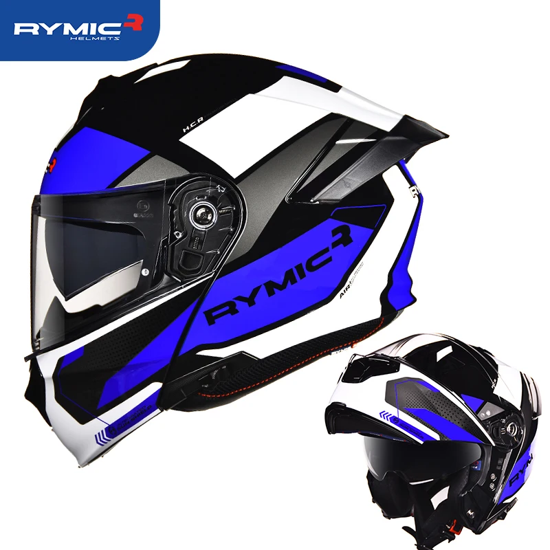 Мотоциклетный флип шлем полнолицевой модульный мотоциклетный двойные линзы DOT