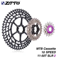 ztto mtb 10 speed 11 50t slr2 ultralight cassette gear sprocket for m7000 m6000 10s 50t k7 360g cnc freewheel bicycle sprockets