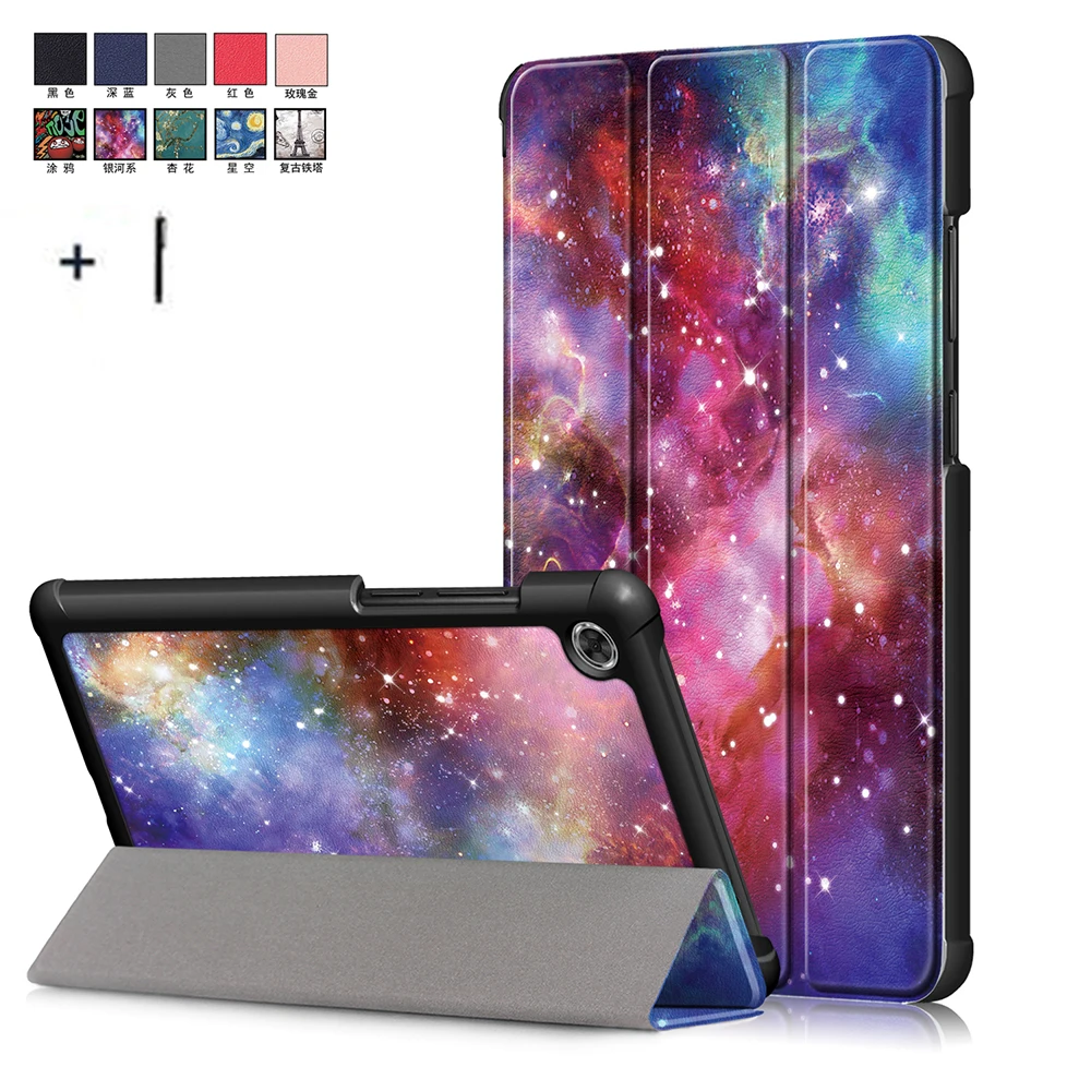 Чехол с принтом для Lenovo Tab M7 TB 7305F тонкий кожаный чехол книжка подставкой 7305I Capa Fundas