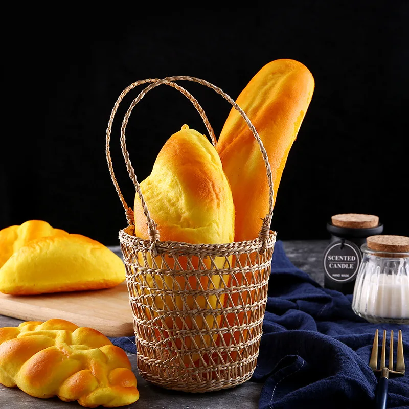 Artificial Bread Simulation Food Model Fake Baguettes Home Decoration Keychain Dec Window Display Photography Props Kitchen Toy |