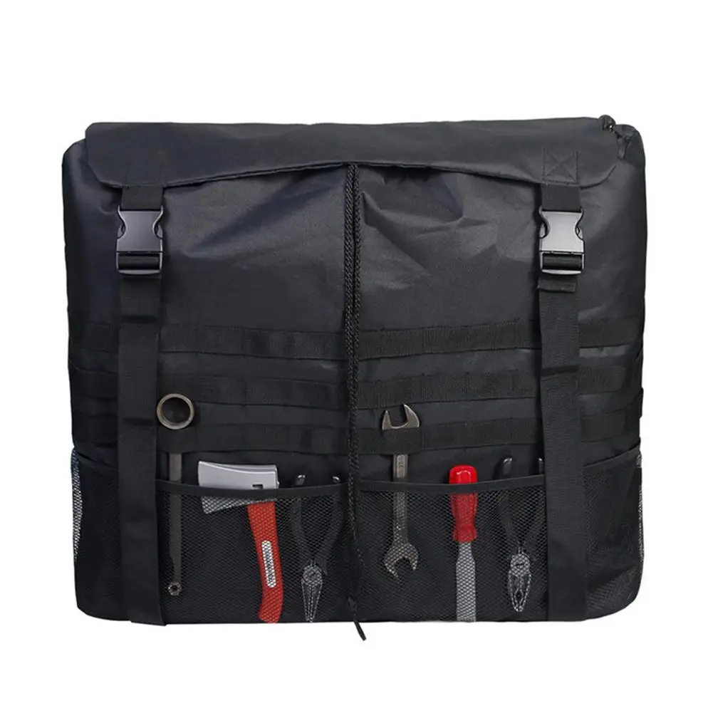 

Spare Tire Trash Bag - Universal Multi-Pockets Spare Tire Storage Bag Large Capacity Storage For Trash Tool Cargo Off-road Reco